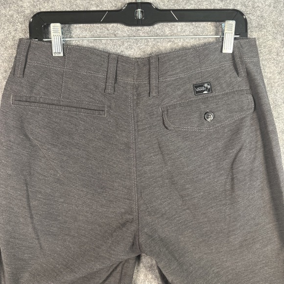 Vans Shorts Mens Sz 30 Dark Gray Canvas Chino Skater Stretch Skate Surf - Picture 7 of 8
